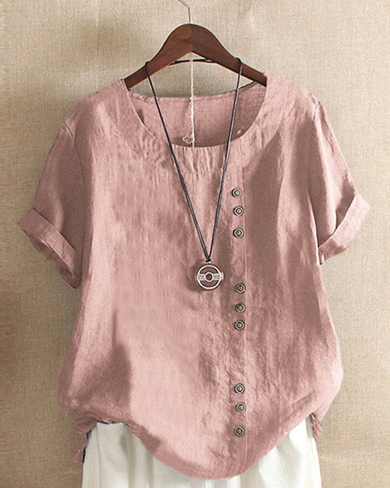 Claudia | Top de Mujer con Detalle de Botones para Primavera y Verano 9