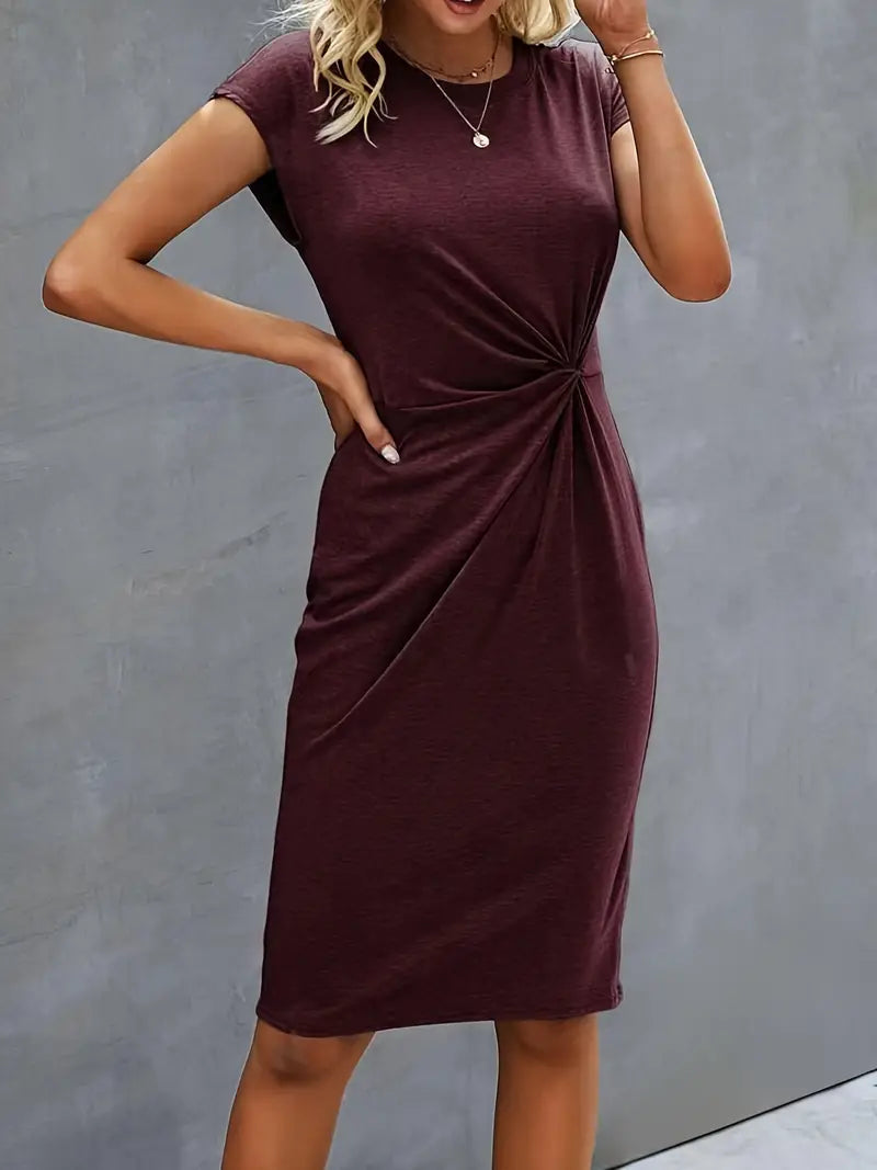 Isabel | Vestido Midi Elegante de Manga Corta para Mujer 3