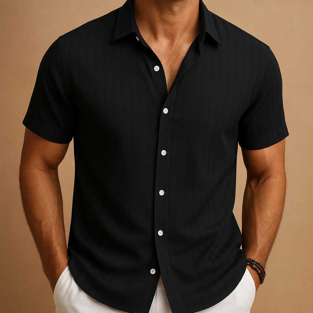 Javier | Camisa de Manga Corta para Hombre con Diseño Elegante y Versátil 9