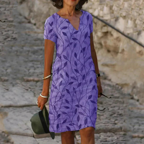 Samantha | Fresco Vestido de Verano Mujer con Escote en V 6