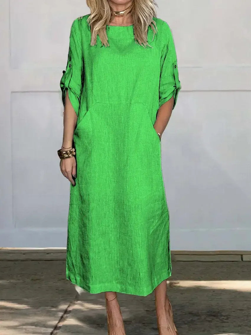 Sofía | Vestido de Noche Drapeado de Corte Holgado para Mujer 6