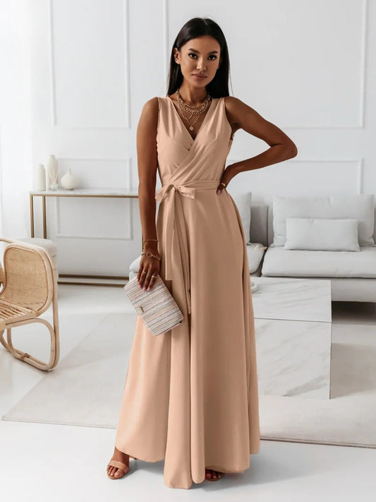 Sofía | Vestido de Noche Largo Sin Mangas con Escote en V para Mujer 1
