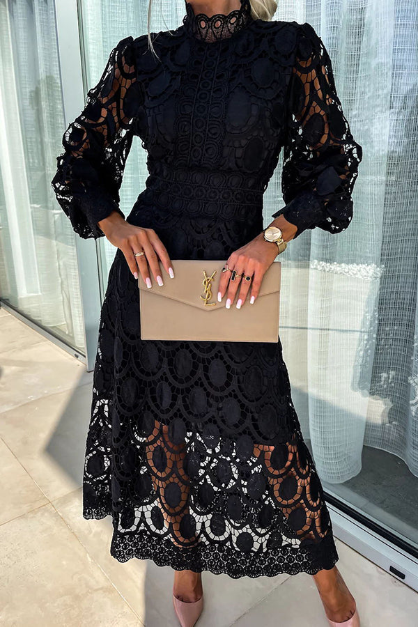 Valentina | Vestido Midi Elegante de Encaje para Mujer 7