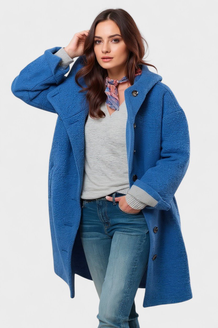 Abrigo Elegante de Invierno con Capucha y Botones Frontales | Comodidad y Estilo para Días Fríos 4