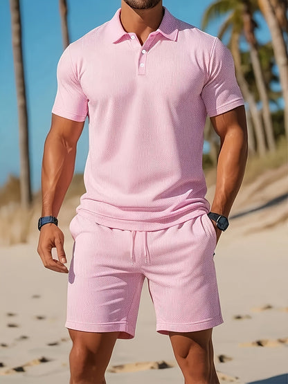 Alejandro | Conjunto de Polo y Pantalones Cortos para Hombre con Cuello Clásico 3