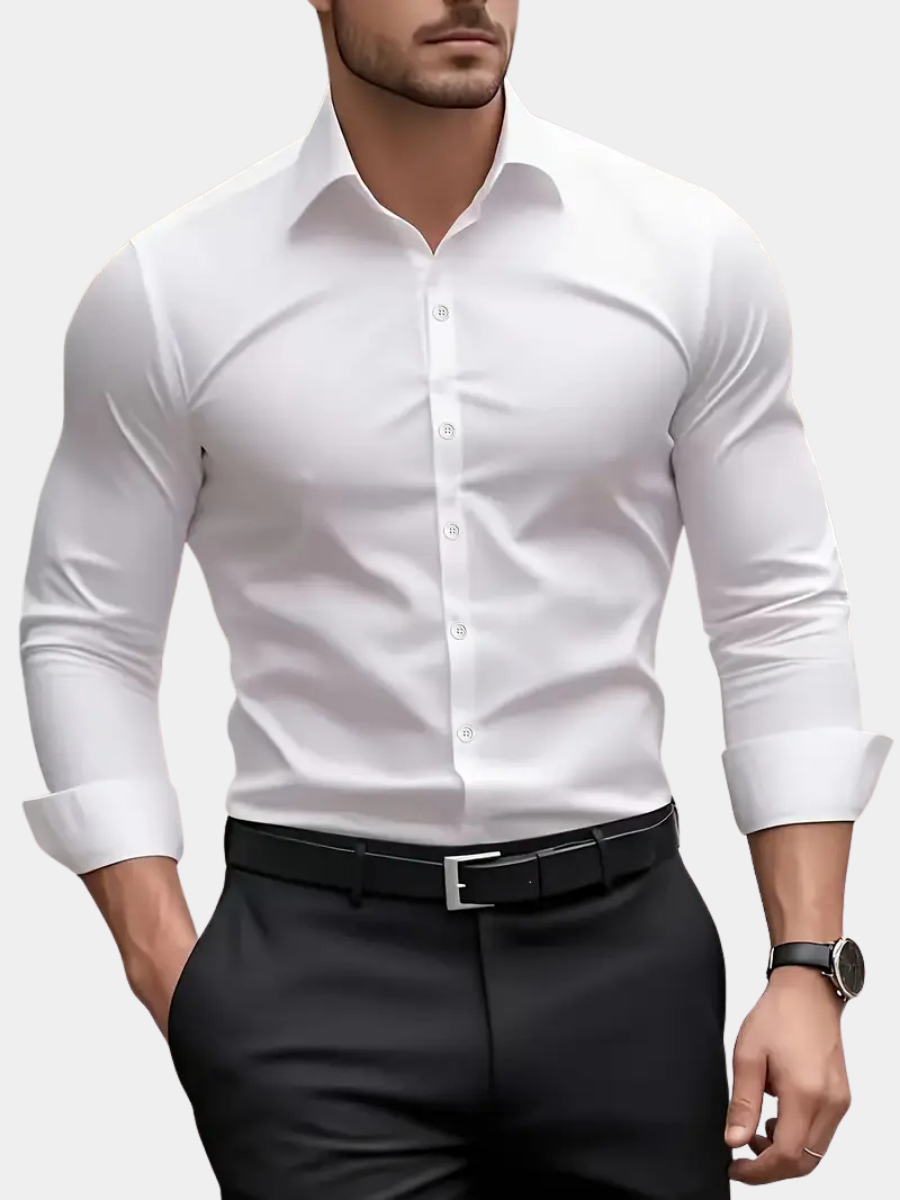 Andrés | Camisa Slim Fit de Manga Larga con Cuello Kent para Hombre 2