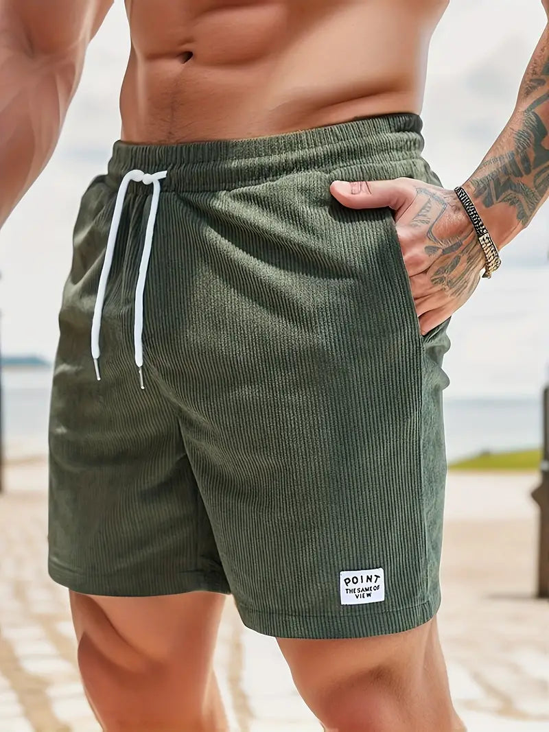 Andrés | Pantalones Cortos Hombre con Cintura Elástica y Bolsillos para Verano 0