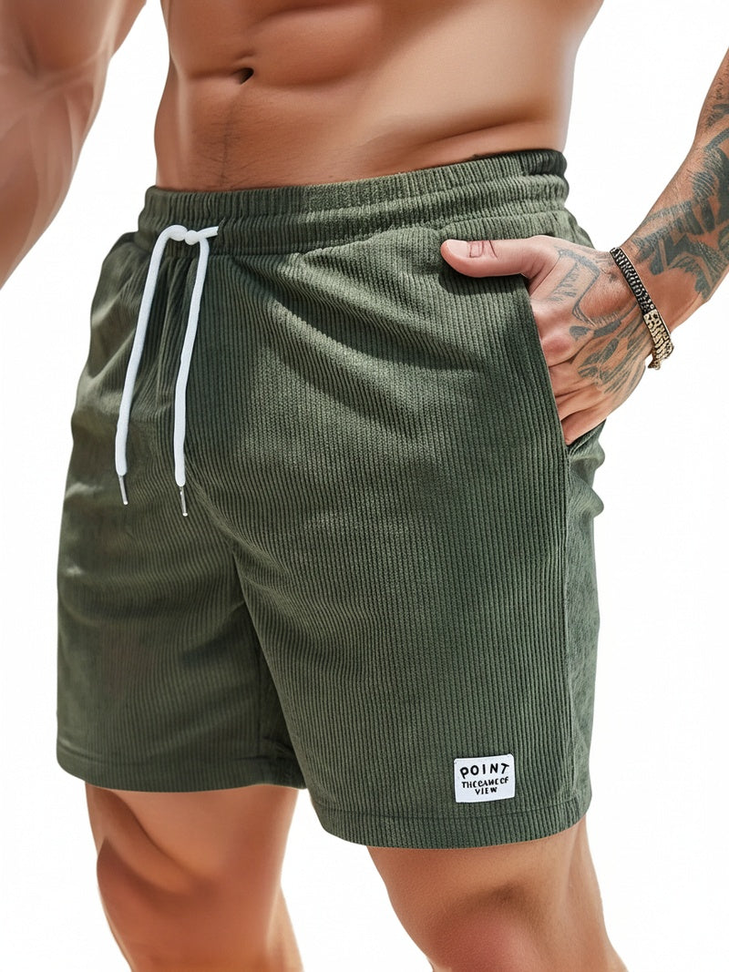 Andrés | Pantalones Cortos Hombre con Cintura Elástica y Bolsillos para Verano 1