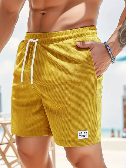 Andrés | Pantalones Cortos Hombre con Cintura Elástica y Bolsillos para Verano 10