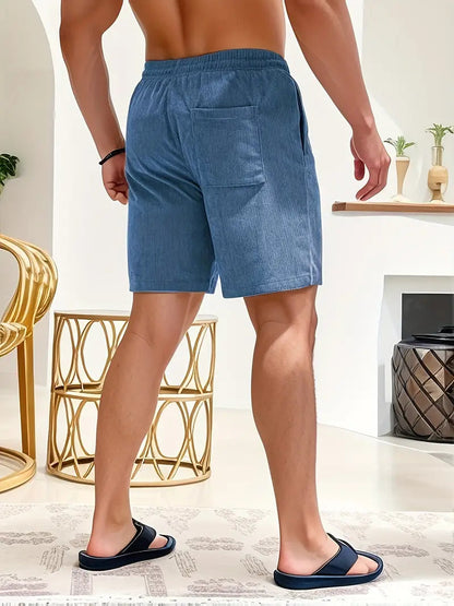 Andrés | Pantalones Cortos Hombre con Cintura Elástica y Bolsillos para Verano 7