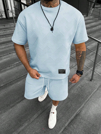 Carlos | Conjunto de Verano para Hombre con Camiseta Extragrande y Pantalones Cortos Deportivos 1