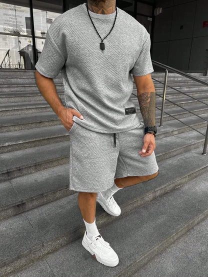 Carlos | Conjunto de Verano para Hombre con Camiseta Extragrande y Pantalones Cortos Deportivos 6