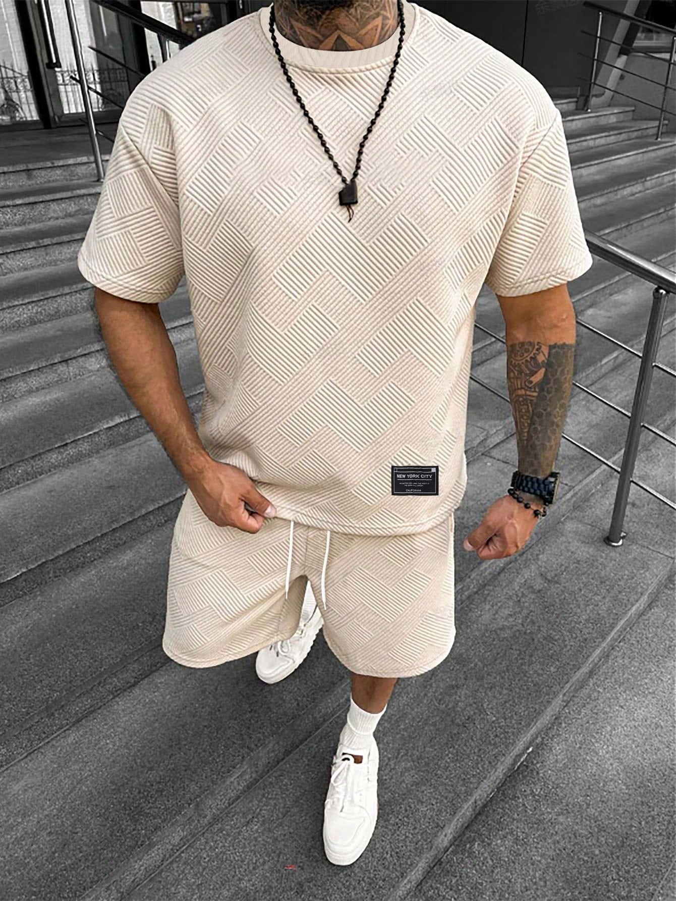 Carlos | Conjunto de Verano para Hombre con Camiseta Extragrande y Pantalones Cortos Deportivos 7