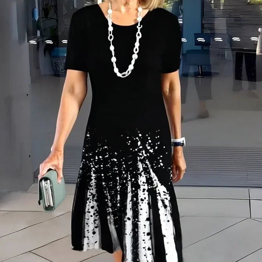 Catalina | Vestido Midi de Corte A Estampado para Mujer 0