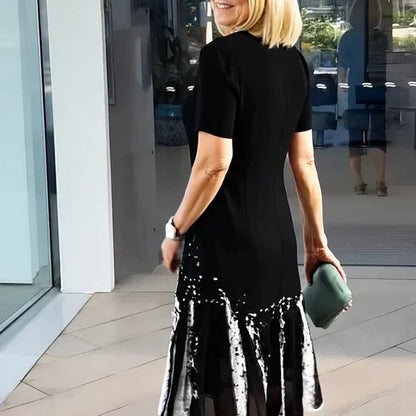 Catalina | Vestido Midi de Corte A Estampado para Mujer 1