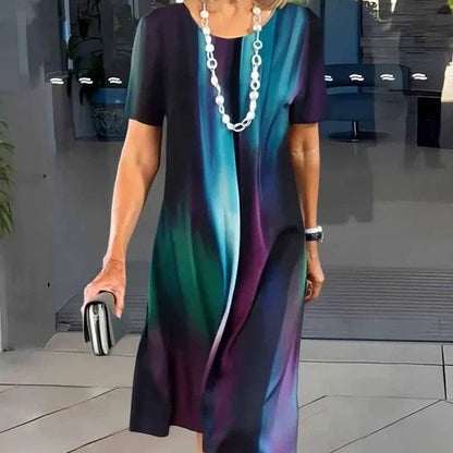 Catalina | Vestido Midi de Corte A Estampado para Mujer 4