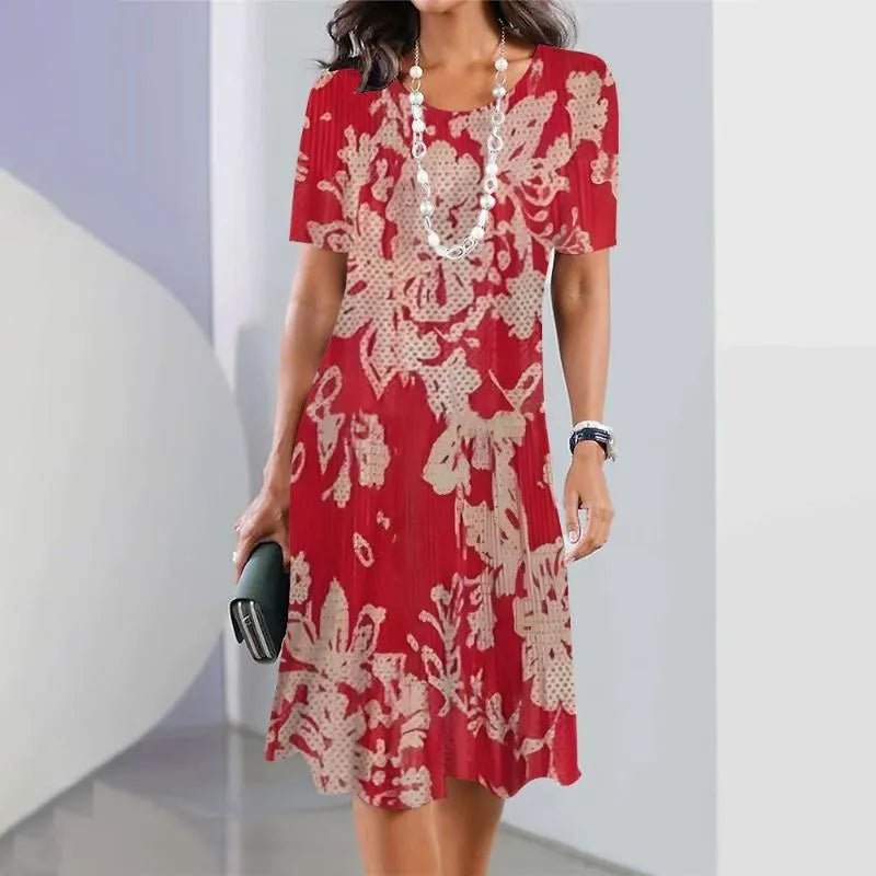 Catalina | Vestido Midi de Corte A Estampado para Mujer 6