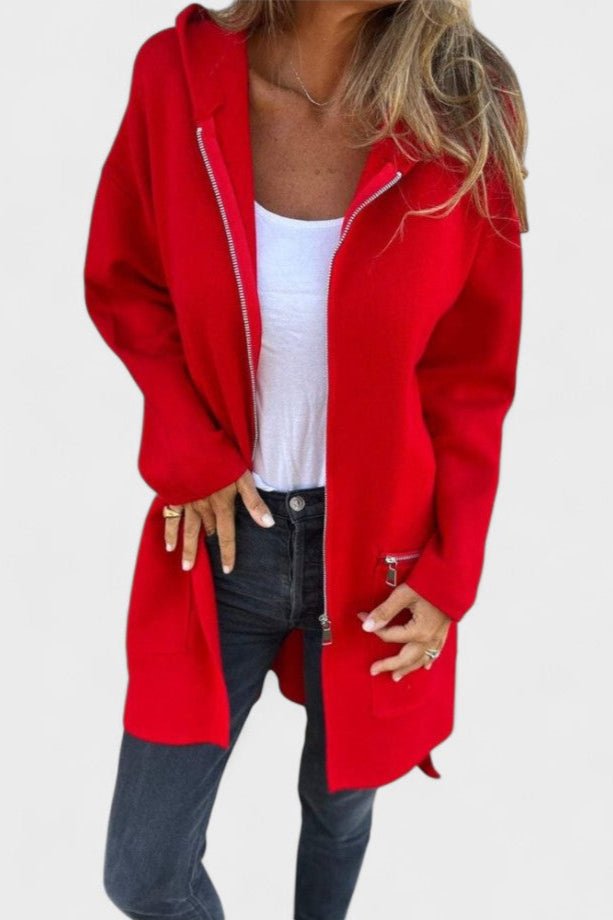 Chaqueta Punto Mujer Larga | Tejido Suave con Diseño Abierto | Ideal para Climas de Transición 0