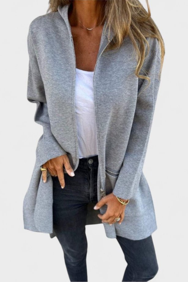 Chaqueta Punto Mujer Larga | Tejido Suave con Diseño Abierto | Ideal para Climas de Transición 4