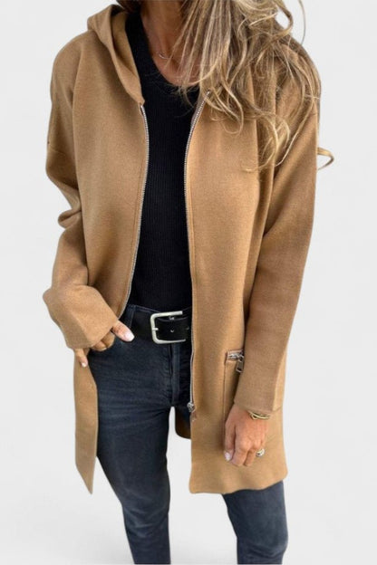 Chaqueta Punto Mujer Larga | Tejido Suave con Diseño Abierto | Ideal para Climas de Transición 5