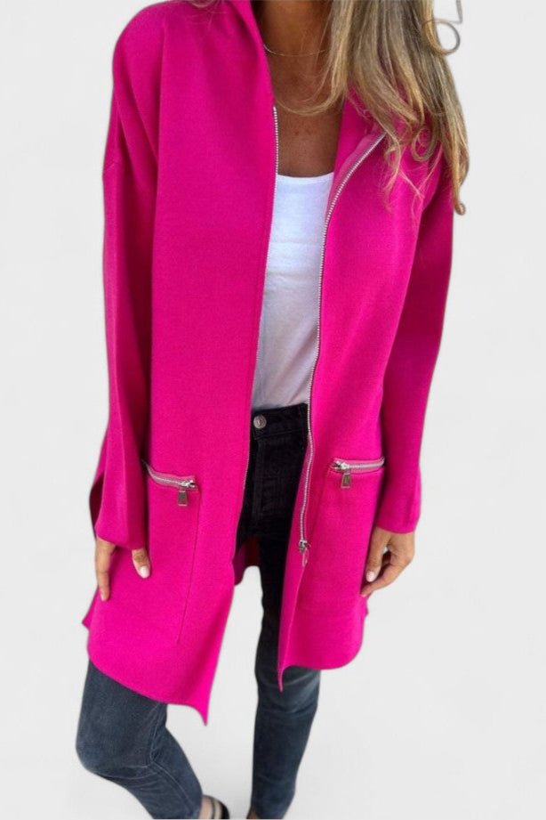 Chaqueta Punto Mujer Larga | Tejido Suave con Diseño Abierto | Ideal para Climas de Transición 7