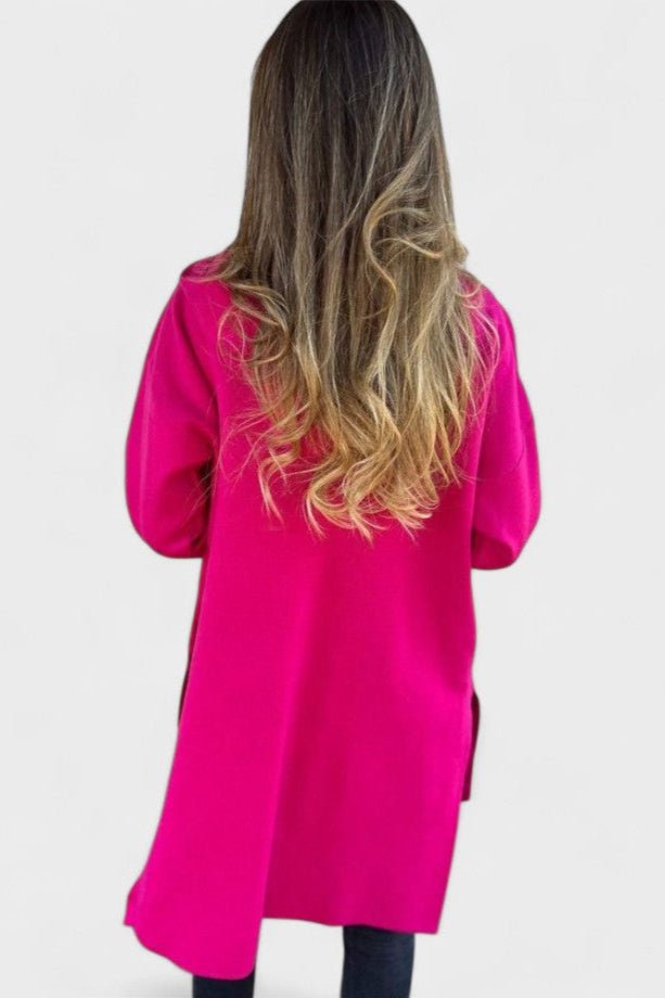 Chaqueta Punto Mujer Larga | Tejido Suave con Diseño Abierto | Ideal para Climas de Transición 8