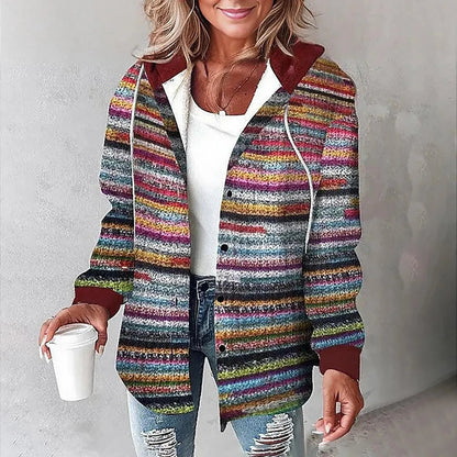 Clara | Chaqueta a Cuadros con Capucha para Mujer 5