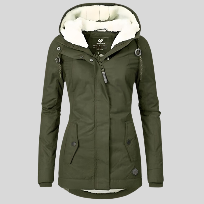 Clara | Chaqueta con Capucha y Forro Polar para Mujer 4