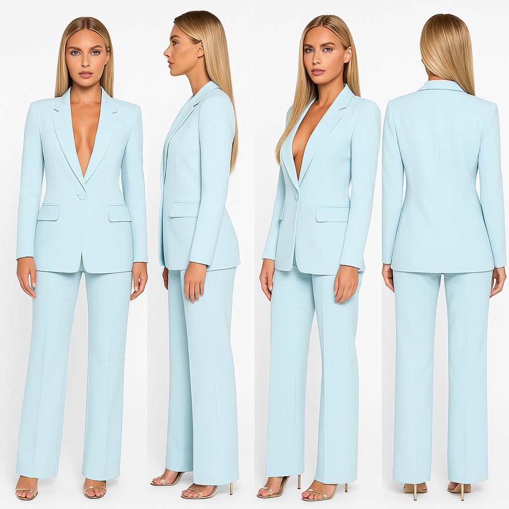 Clara | Conjunto Elegante de Traje Mujer con Blazer y Pantalones a Medida 5