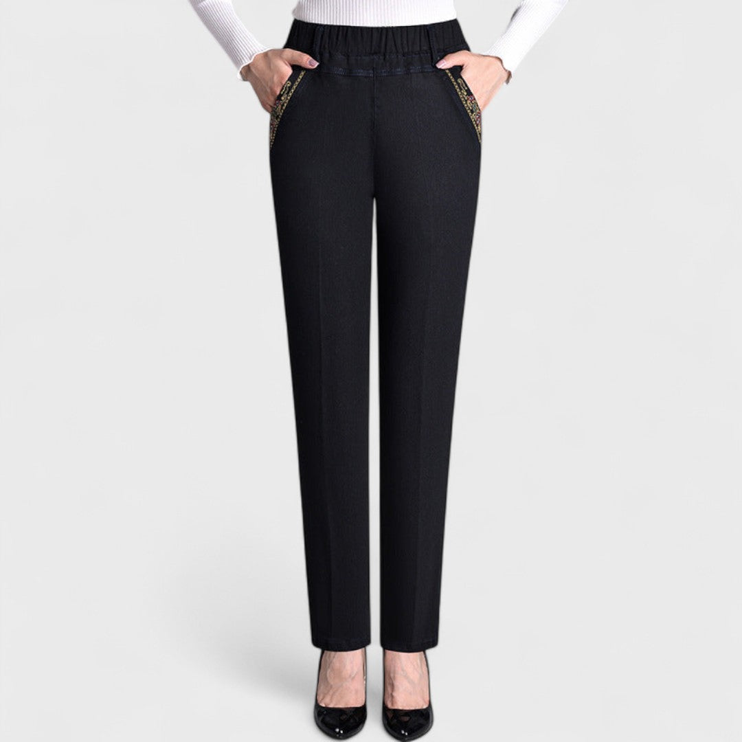 Clara | Jeans Elásticos con Cintura Flexible y Bolsillos para Mujer 1