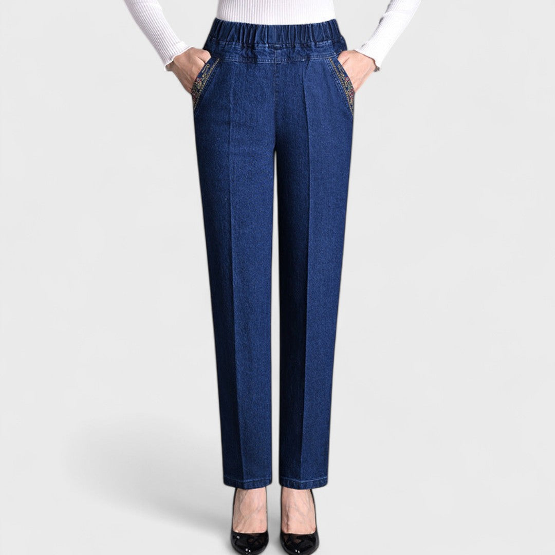 Clara | Jeans Elásticos con Cintura Flexible y Bolsillos para Mujer 2