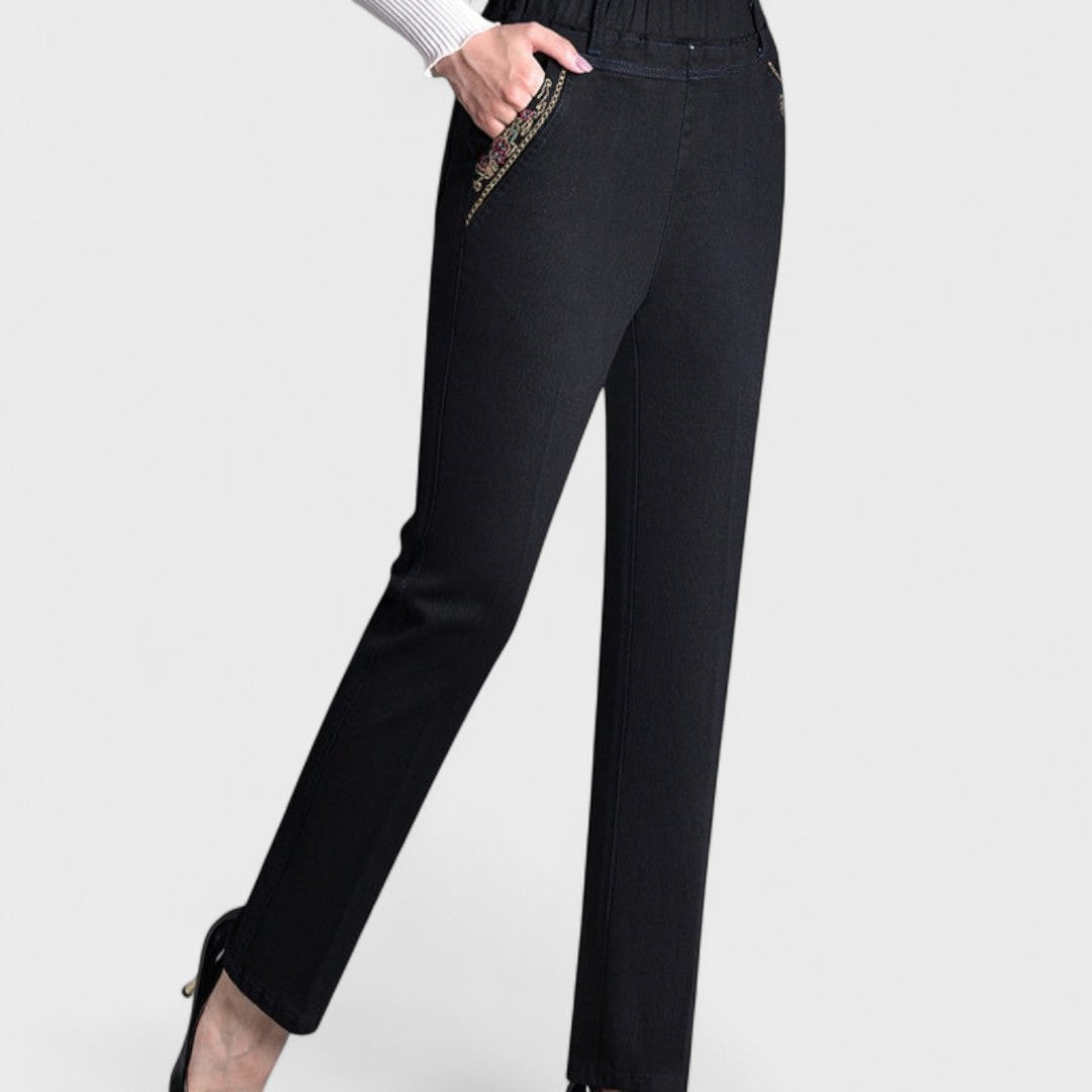 Clara | Jeans Elásticos con Cintura Flexible y Bolsillos para Mujer 3
