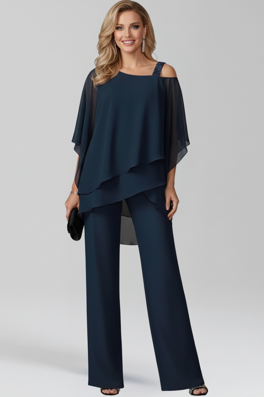 Clara | Mono de Pierna Ancha con Hombros Descubiertos para Mujer en Verano 0