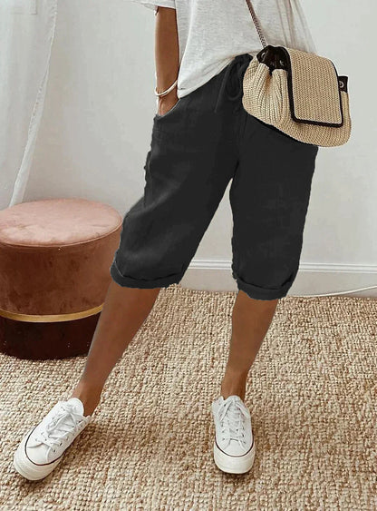 Clara | Pantalón Capri Mujer de Poliéster Elegante y Ligero 1