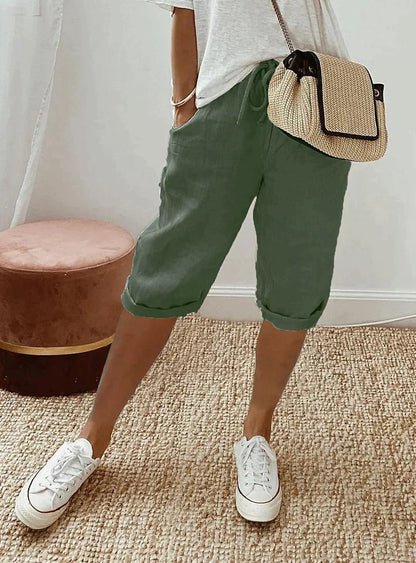 Clara | Pantalón Capri Mujer de Poliéster Elegante y Ligero 2