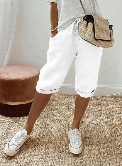 Clara | Pantalón Capri Mujer de Poliéster Elegante y Ligero 3