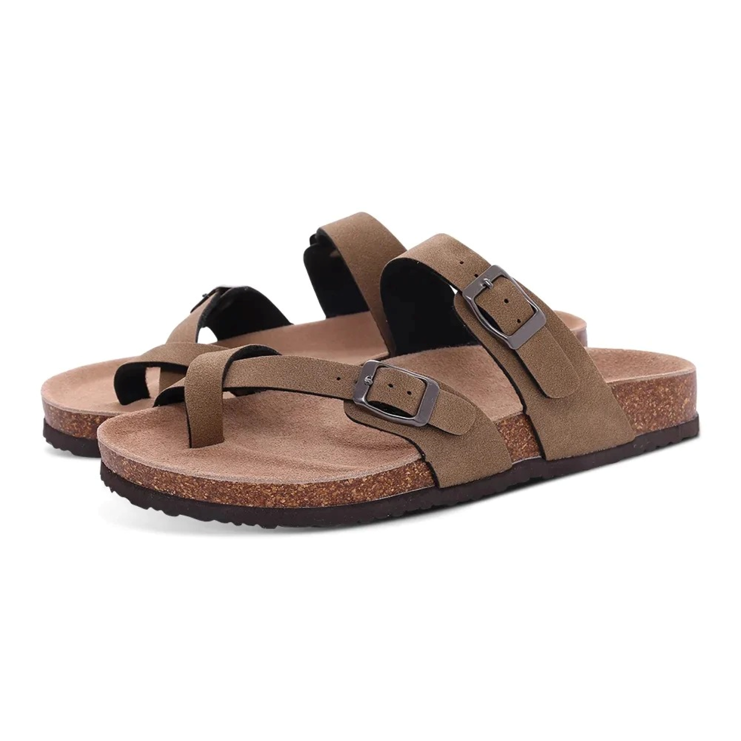 Clara | Sandalias Abiertas de Verano con Doble Hebilla para Mujer 0