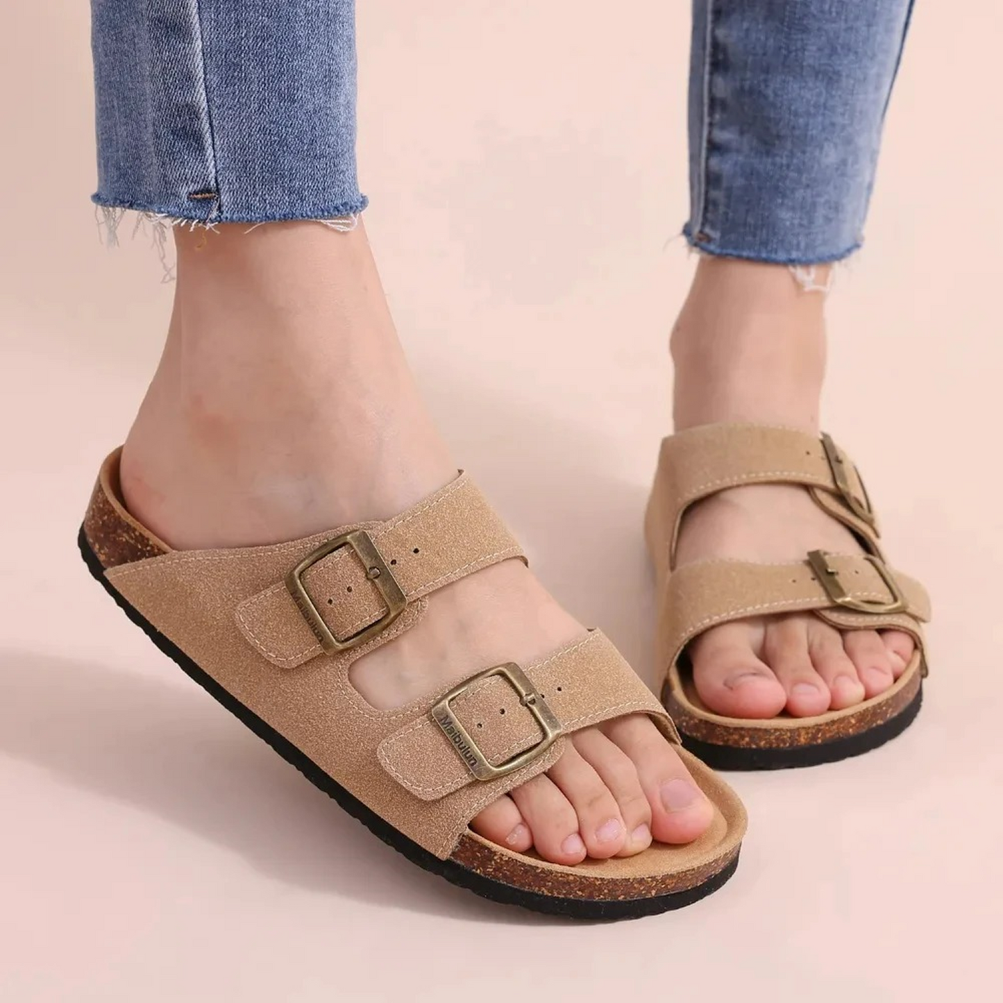 Clara | Sandalias Abiertas de Verano con Doble Hebilla para Mujer 5