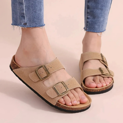 Clara | Sandalias Abiertas de Verano con Doble Hebilla para Mujer 5