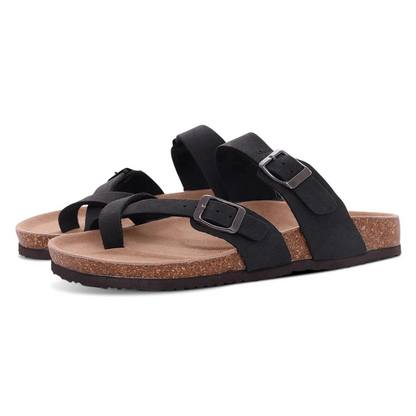 Clara | Sandalias Abiertas de Verano con Doble Hebilla para Mujer 8