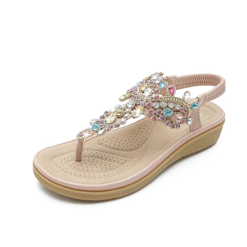 Clara | Sandalias Boho con Joya para Mujer con Diseño Elegante y Confortable 3