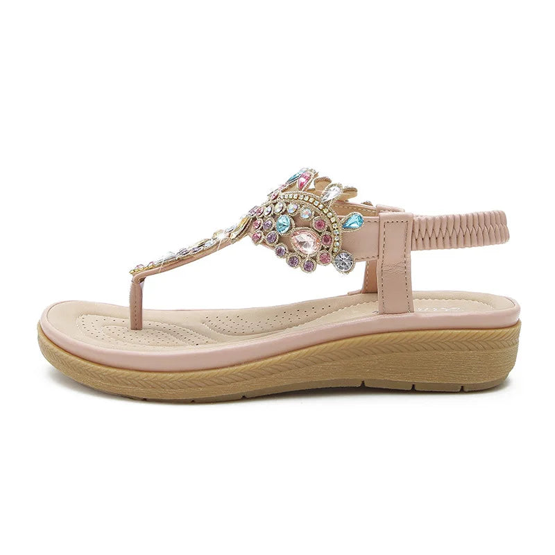 Clara | Sandalias Boho con Joya para Mujer con Diseño Elegante y Confortable 5