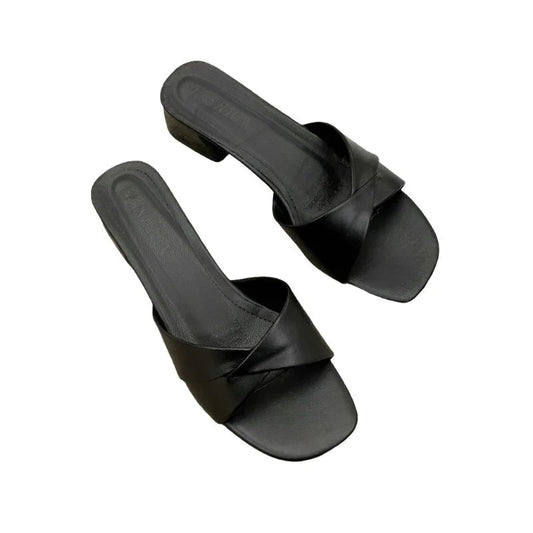 Clara | Sandalias Elegantes de Mujer con Tacón Corto para Verano 0