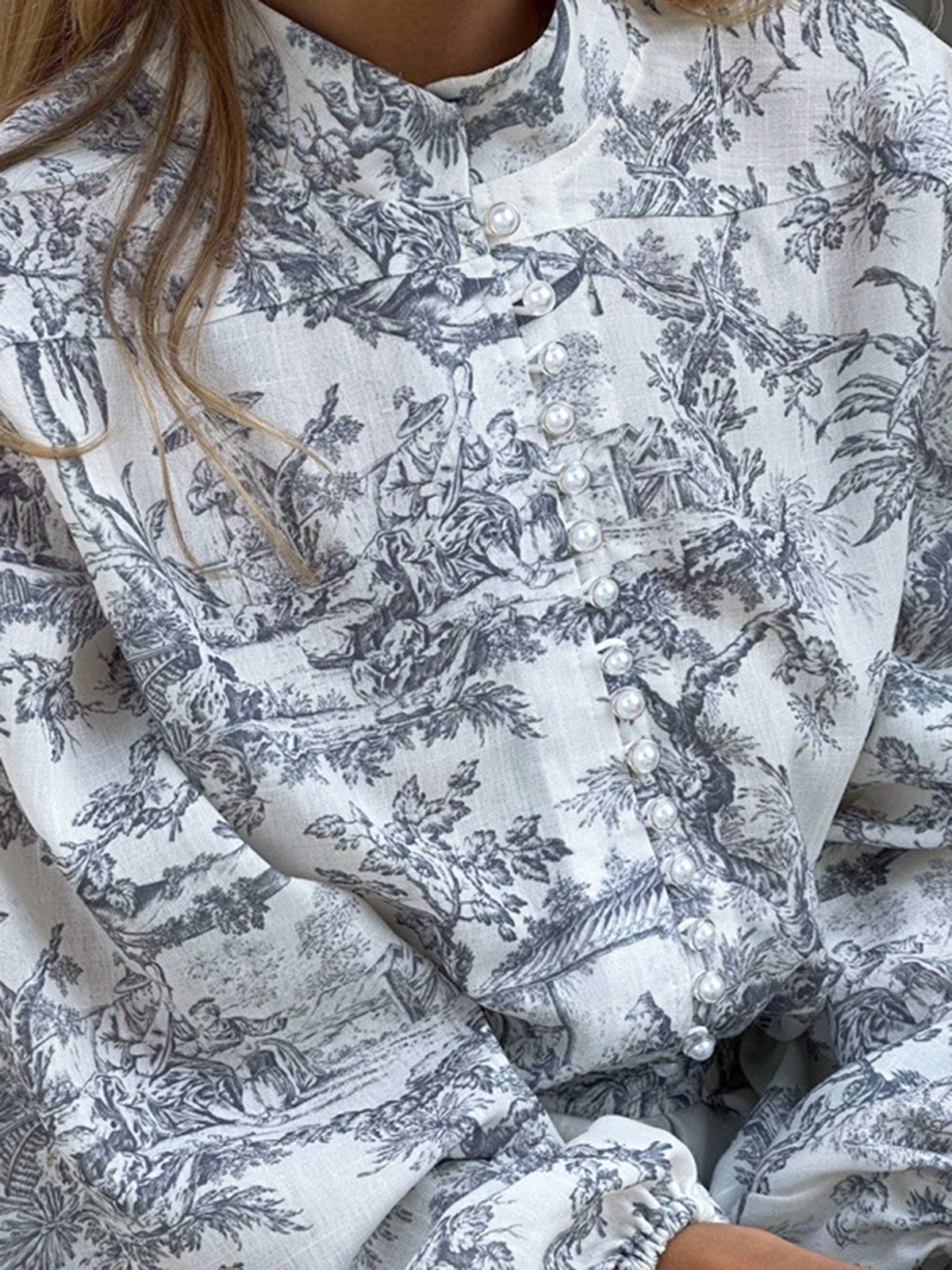 Clara | Vestido Camisero Estampado Elegante para Mujer con Cinturón 2