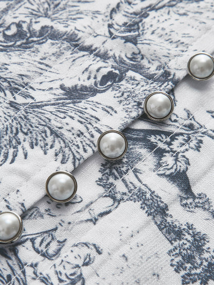 Clara | Vestido Camisero Estampado Elegante para Mujer con Cinturón 8