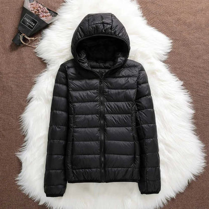 Claudia | Chaqueta Acolchada Ligera con Capucha para Mujer 1