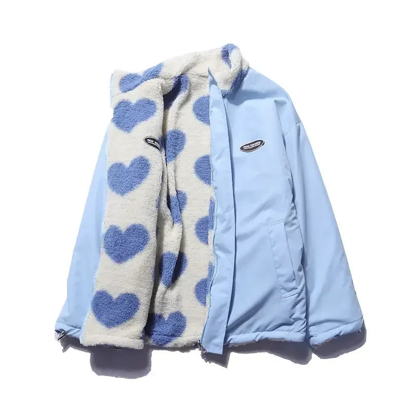 Claudia | Chaqueta Polar con Estampado de Corazones para Mujer 7