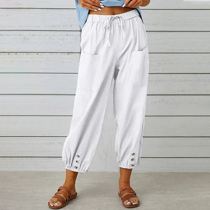 Claudia | Pantalones de Cintura Alta y Corte Relajado para Mujer 5