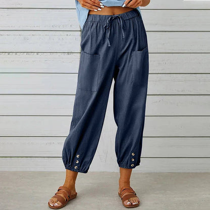 Claudia | Pantalones de Cintura Alta y Corte Relajado para Mujer 7