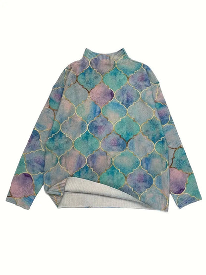 Claudia | Suéter de Cuello Alto con Detalles Metálicos para Mujer 2